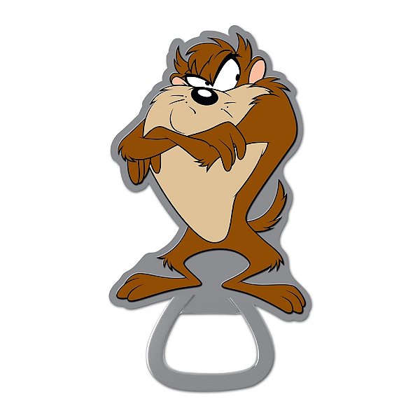 Abridor Garrafas Metal Imã Taz Mania Looney Tunes 9cm