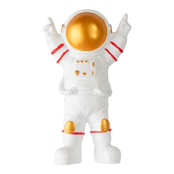 Estátua Astronauta Decorativo Life is Good em Resina 10cm