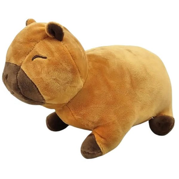 Capivara de Pelúcia Plush Fizzy Toys Bege Capilú