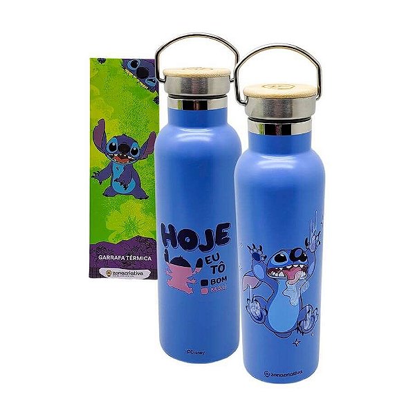 Garrafa Térmica Stitch Camp Disney 600ml