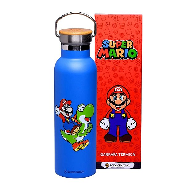 Garrafa Térmica Camp Super Mario Nintendo 600ml