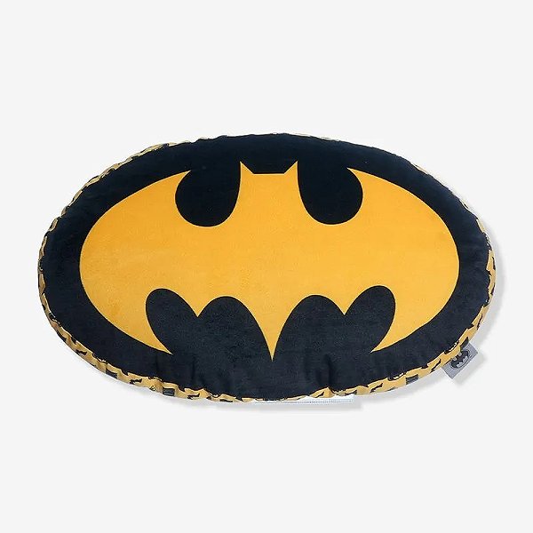 Almofada Formato Batman Logo 85 Anos DC Comics 25cm