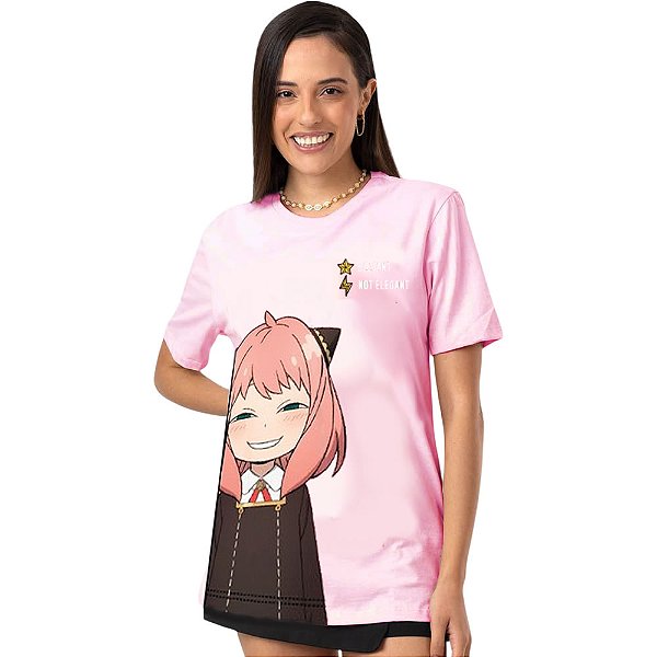 Camiseta Rosa Anya Forger Spy Family By Piticas