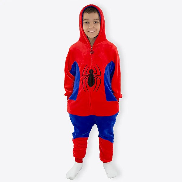 Macacão Kigurumi Infantil Homem-Aranha 9 a 10 anos – Marvel