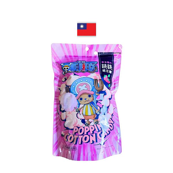 Algodão Doce Explosivo LK One Piece Morango 25g - Taiwan
