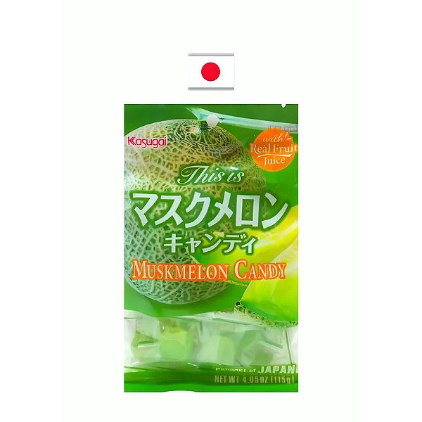 Bala Kasugai Musk Melão 115g – Japão