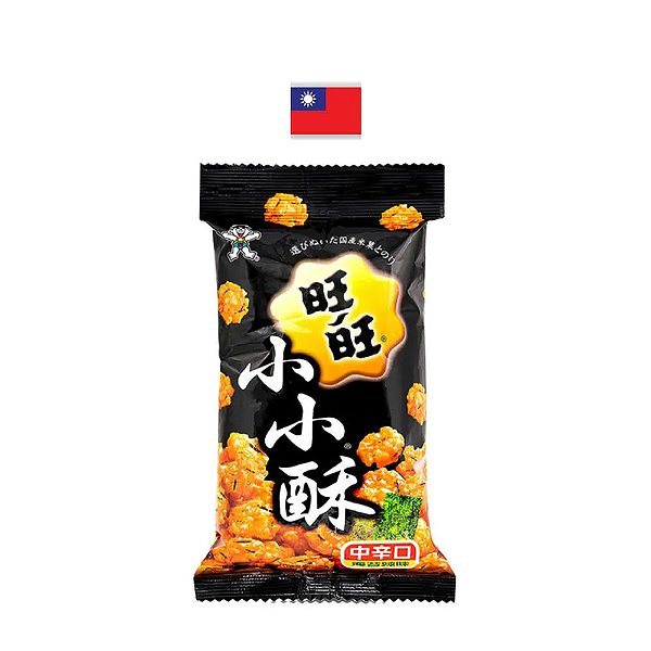 Biscoito de Arroz Picante Sabor de Algas 60g - Taiwan