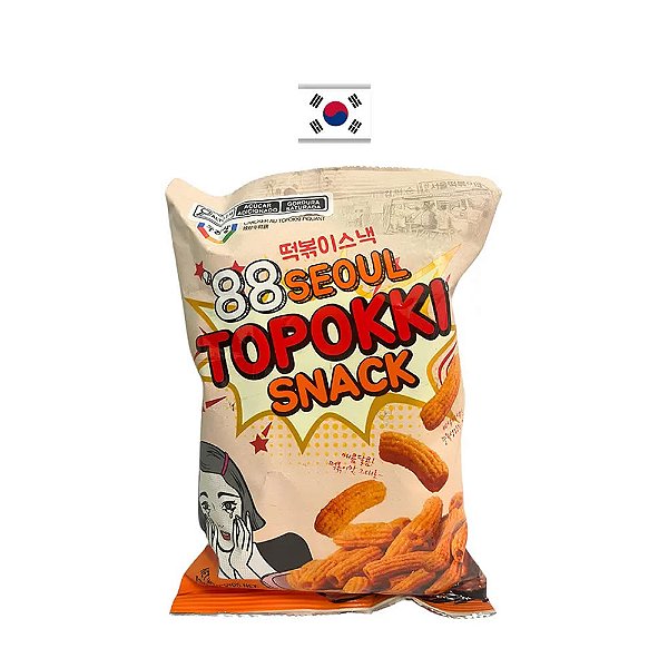 Salgadinho de Arroz Doce e Picante Topokki Surasang 130g – Coreia do Sul