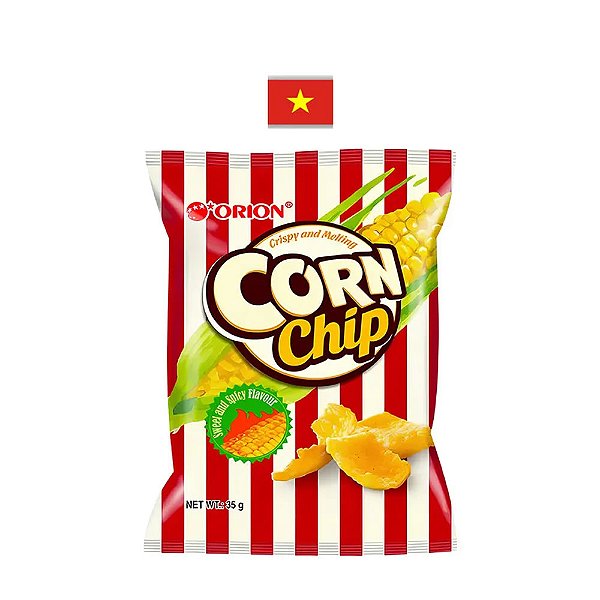 Salgadinho de Milho Orion Corn Chip Spicy Agridoce Apimentado 35g - Vietnã