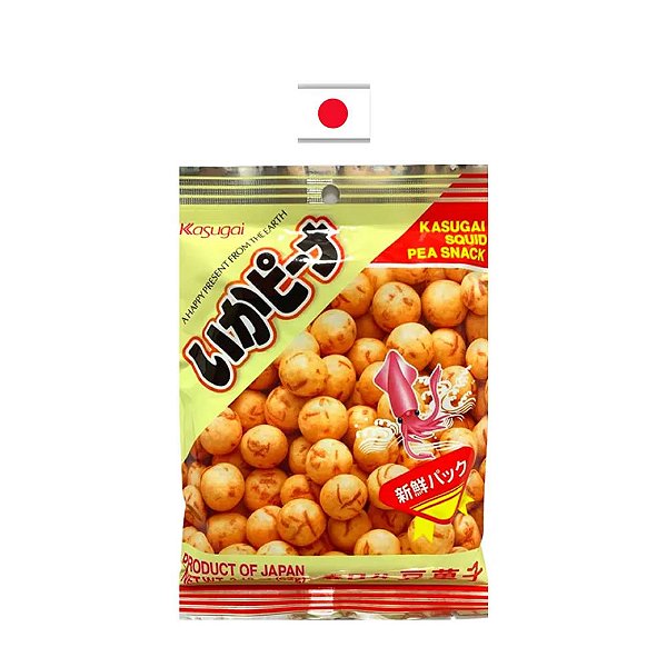 Snack Amendoim Kasugai Sabor Lula 62g - Japão