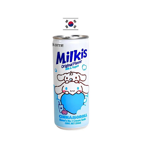 Bebida de Leite e Soja Lotte Milkis Original 250ml – Coreia do Sul