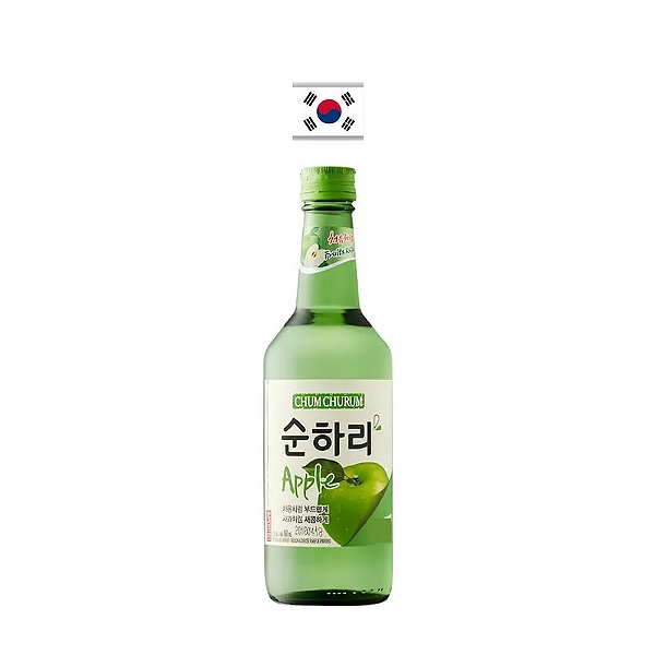 Soju Coquetel de Maçã Chum Churum 360ml – Coreia do Sul