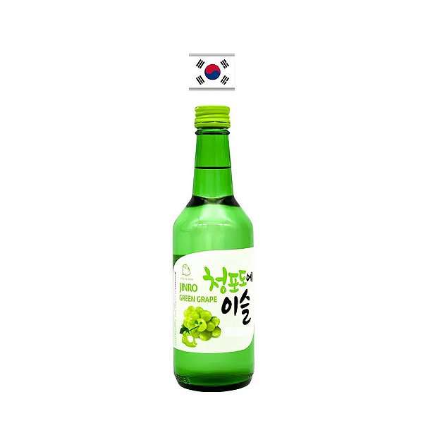 Soju Coquetel de Uva Verde Jinro 360ml – Coreia do Sul