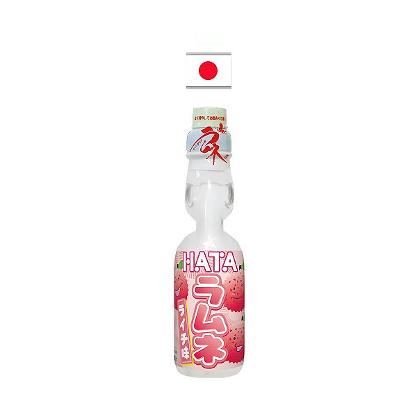 Refrigerante Hata Ramune Sabor lichia 200ml – Japão