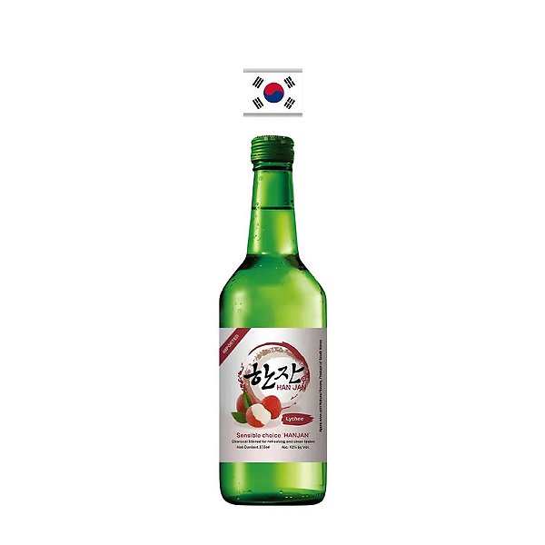 Soju Coquetel de Lichia Hanjan 375ml – Coreia do Sul