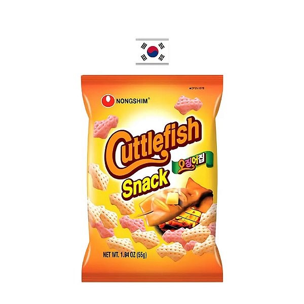 Salgadinho Nong Shim Sabor Lula 55g  – Coreia do Sul