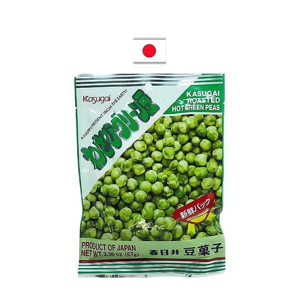 Salgadinho Kasugai Ervilha Wasabi Raiz Forte 67g – Japão