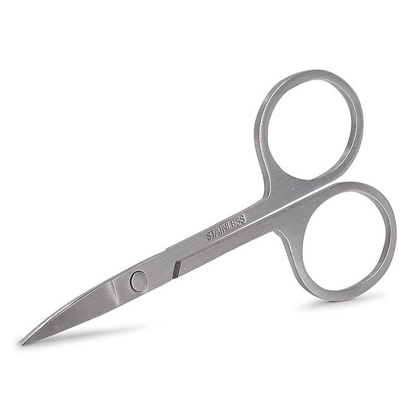 Tesourinha para cortar unha sobrancelha cílios ponta fina