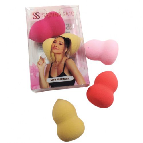 Kit De Mini Esponja Coxinha Com Curva - 3 Peças - Sabrina Sato
