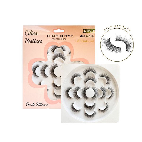Cílios postiços dia a dia lift natural - Hinfinity