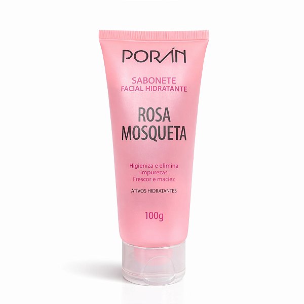 Sabonete facial hidratante rosa mosqueta - Porán