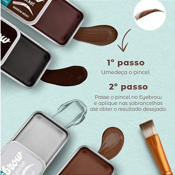 Creme para sobrancelhas Eyebrow pocket - Vivai