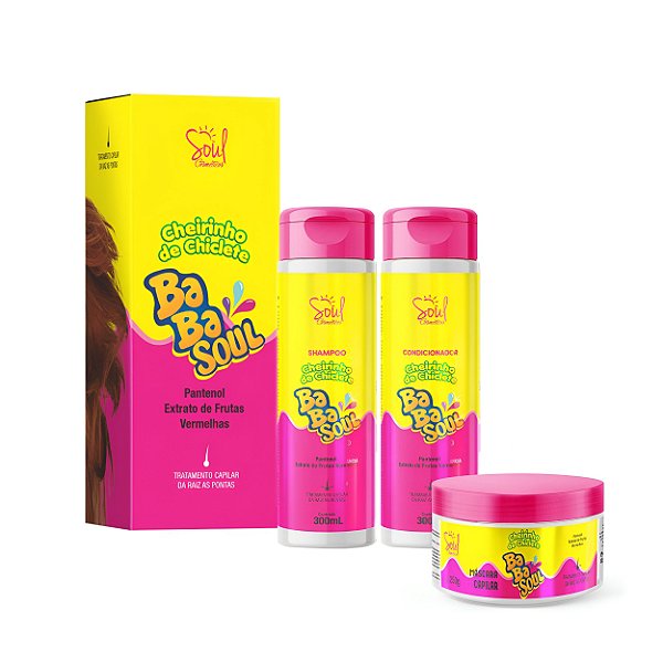 Kit cheirinho de chiclete babasoul tutti frutti - Soul