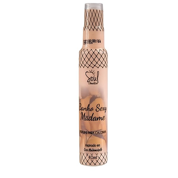 Perfume para calcinha banho sexy madame 40ml - Soul