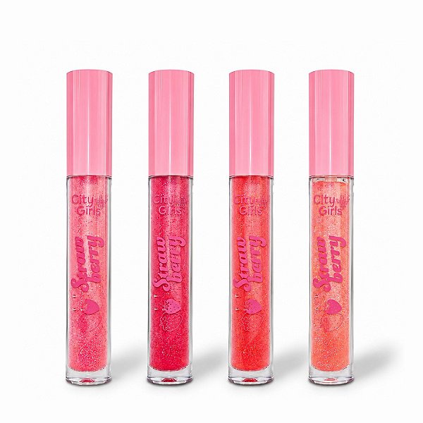 Lip gloss strawberry party - City girls