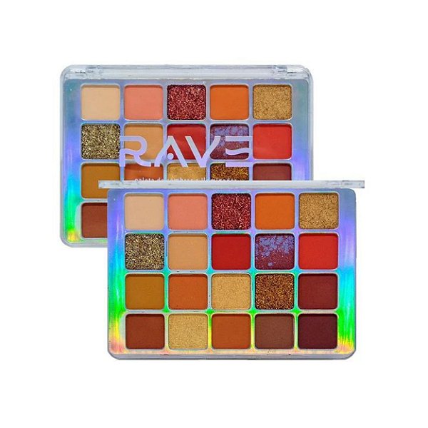 Paleta de sombras e iluminador rave - Vivai