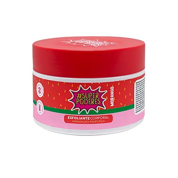 Esfoliante corporal morango - Super poderes