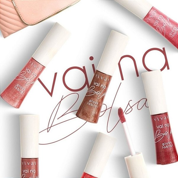 Gloss labial brilho intenso vai na bolsa - Vivai