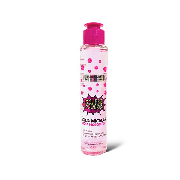 Água micelar facial rosa mosqueta 120ml - Super poderes