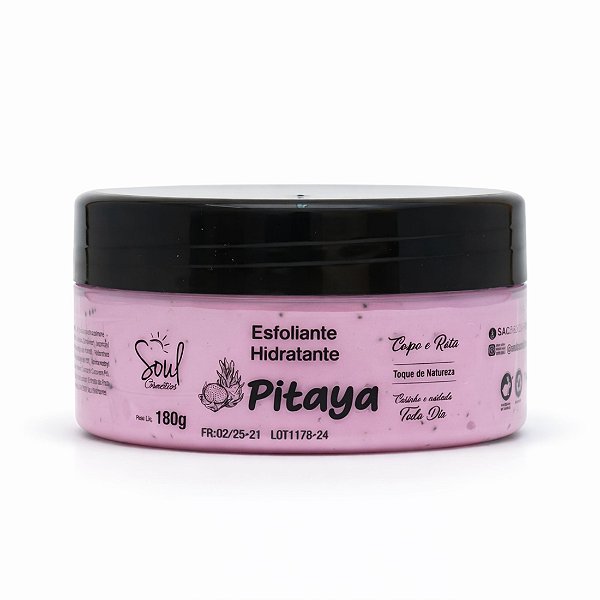 Hidratante esfoliante pitaya 180g - Soul cosméticos