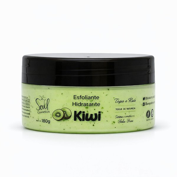 Hidratante esfoliante kiwi 180g - Soul cosméticos