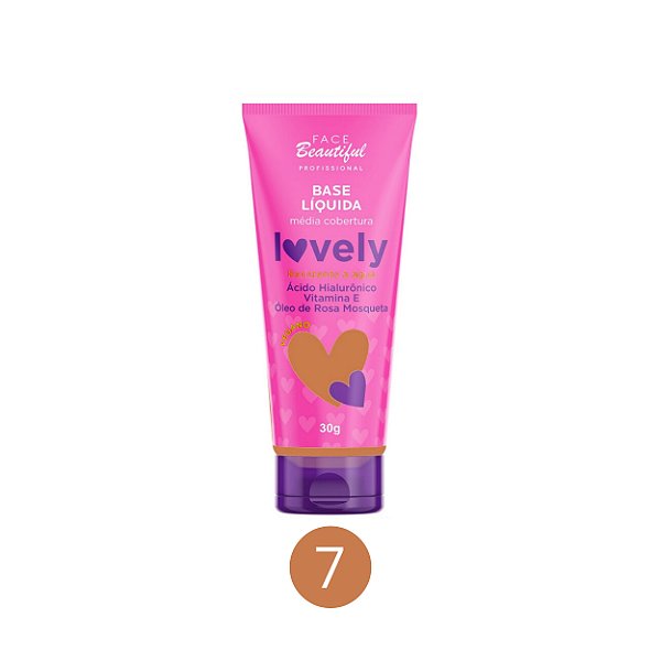 Base líquida vegana lovely - Face beautiful