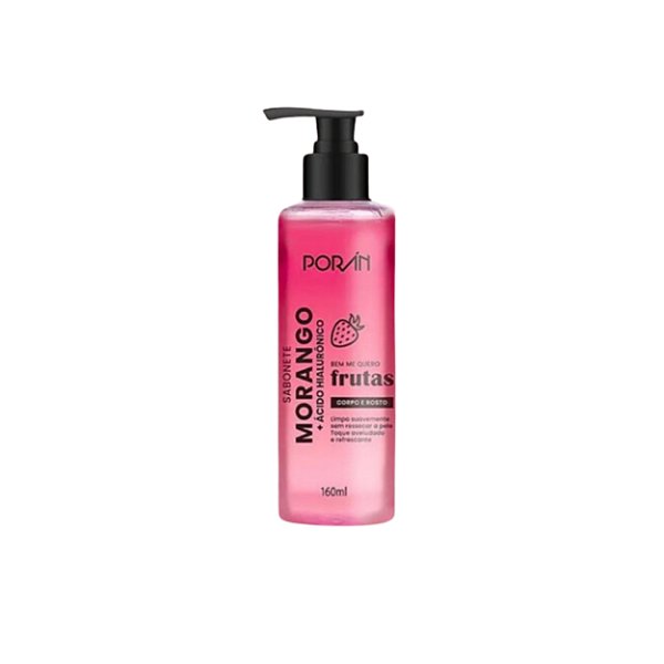 Sabonete facial morango + ácido hialurônico - Porán