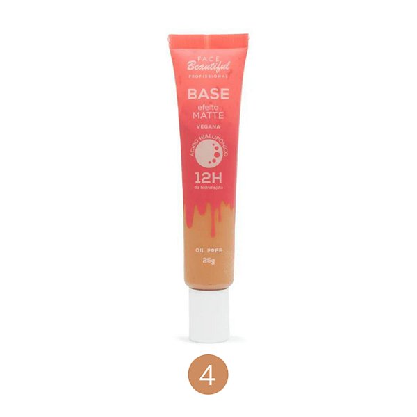 Base efeito matte 12 horas - Face beautiful