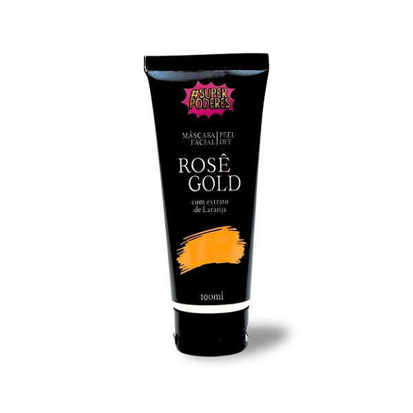Máscara facial rosê gold extrato de laranja - Super poderes