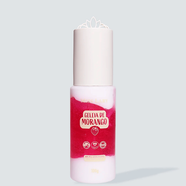 Geleia hidratante de morango 100g - Miss Lary