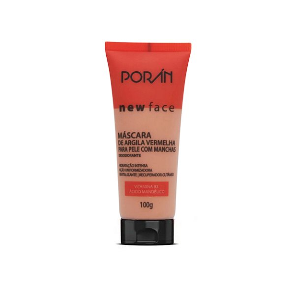 Máscara de argila vermelha 100g - Porán
