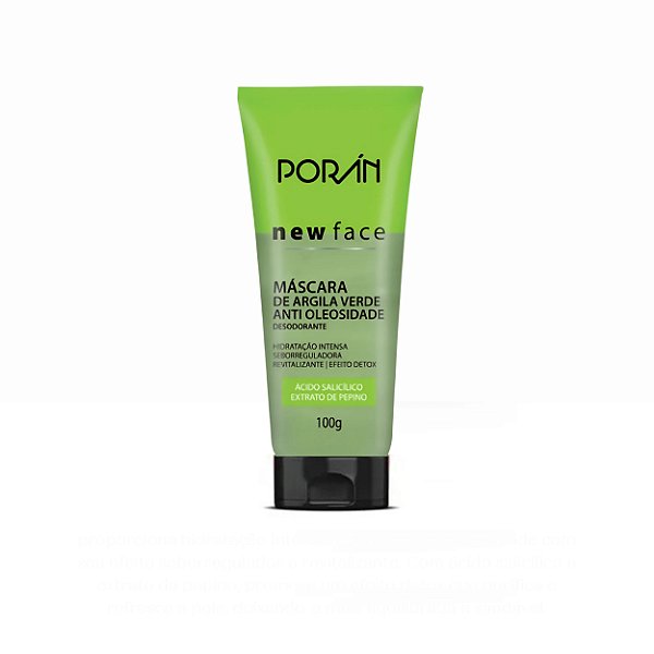 Máscara de argila verde 100g - Porán