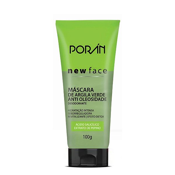 Máscara de argila verde 100g - Porán