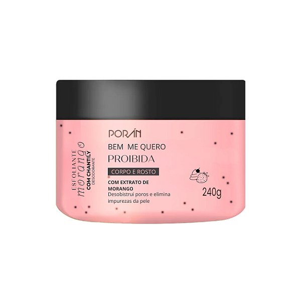 Esfoliante morango com chantily 240g - Porán