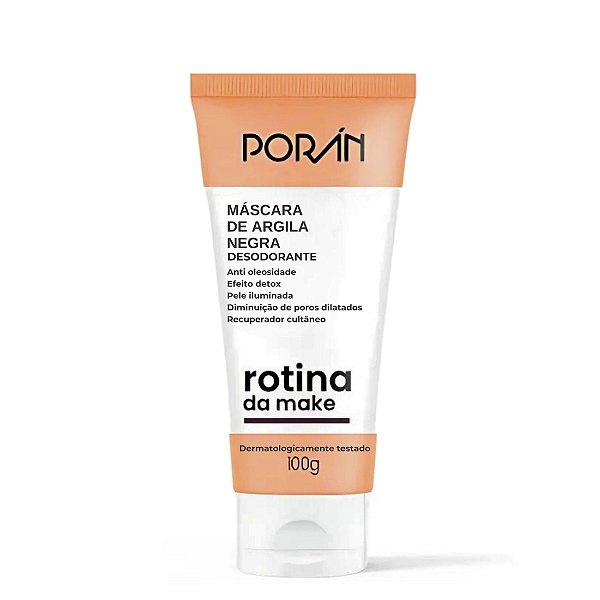 Máscara de argila negra 100g - Porán