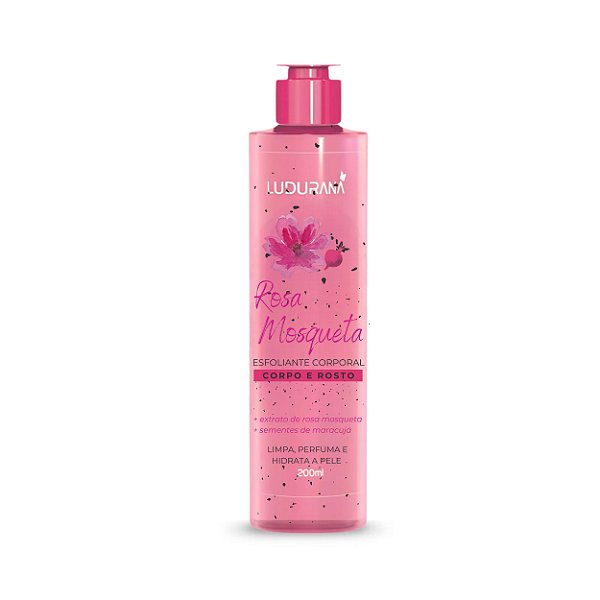 Esfoliante corpo e rosto rosa mosqueta - Ludurana