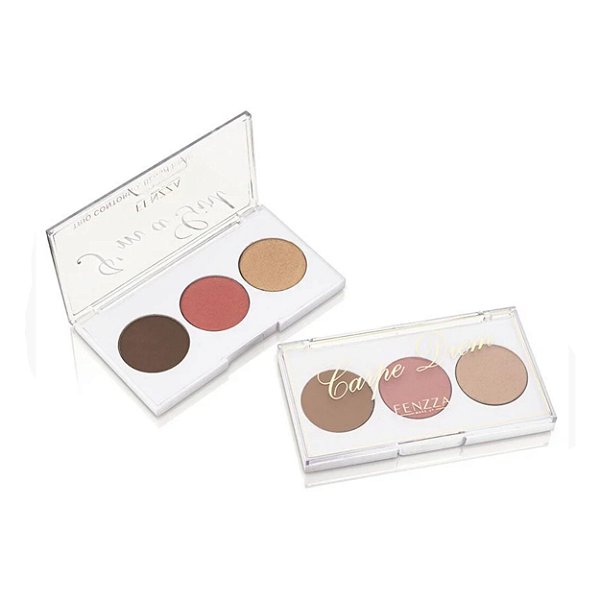 Trio contorno, blush e iluminador i´m a girl & - Fenzza