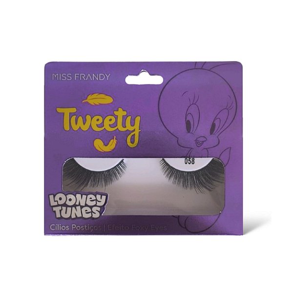 Cílios postiços efeito foxy eyes linha tweety - Miss frandy