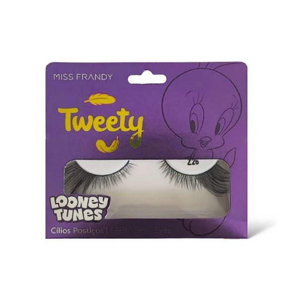 Cílios postiços efeito foxy eyes linha tweety - Miss frandy