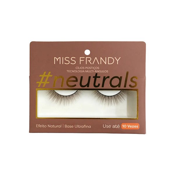 Cilios postiços neutrals - Miss frandy